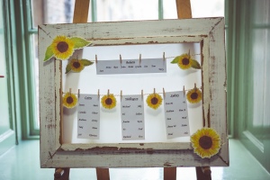 Our Table Plan for our Wedding Breakfast with just 39 guests. © Jess Bruce 2015